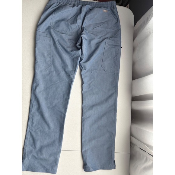 FIGS Technical Collection Blue Scrub Pants Drawstring Elastic Waist Pockets - Picture 5 of 5